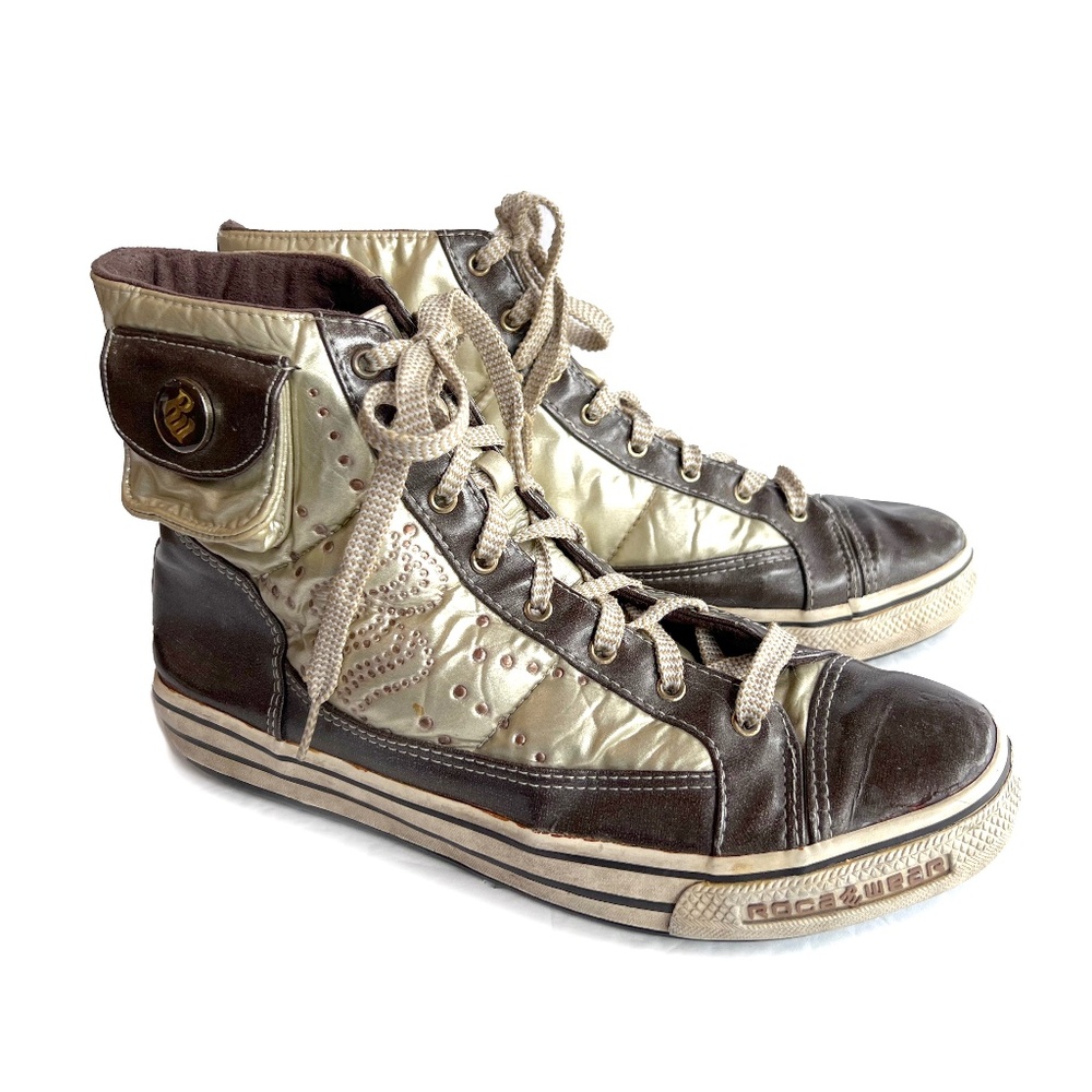 Rare Vintage ROCAWEAR Womans Skateboard Street High Top Sneakers